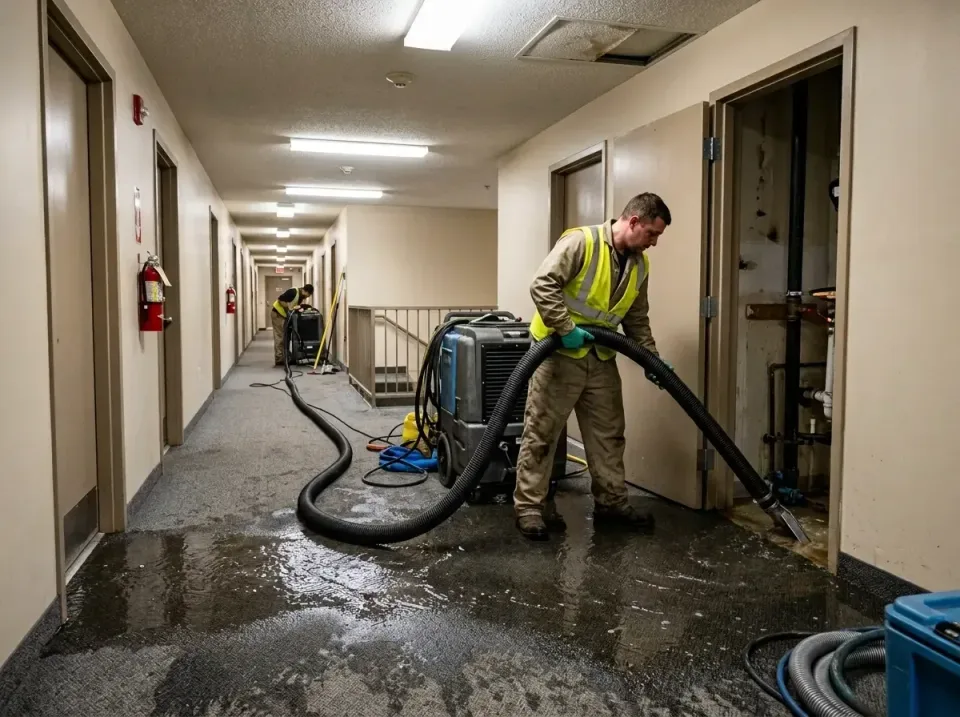 multi-unit-apartment-hallway-f-005 — frequently asked questions, Emergency Burst Pipe Water Extraction & Removal in Cabin Jo…